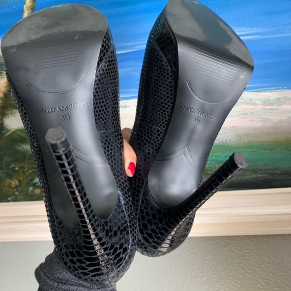Enzo Angiolini Platform Pump Stiletto High Heels Size 8M - Picture 8 of 17